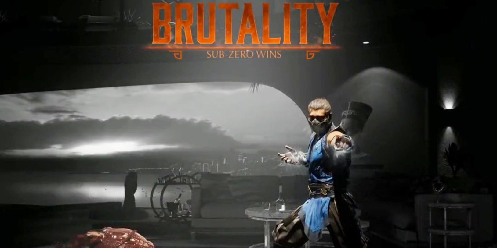 Sub-Zero executa uma brutalidade em Mortal Kombat 1