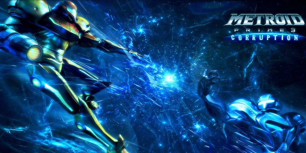 Samus e Dark Samus se enfrentam em Metroid Prime 3: Corruption