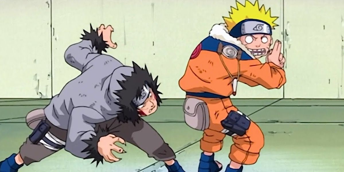 Naruto accidentally passes wind on Kiba's face