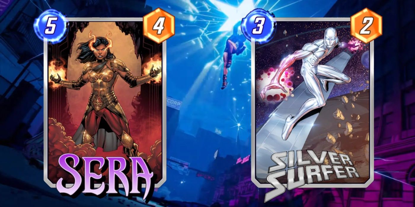 Silver Surfer and Sera make up a Sera Surfer Deck in Marvel Snap