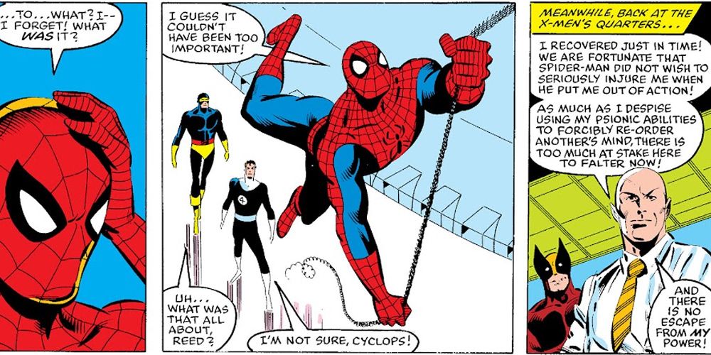 Spider-Man momentarily forgets what he was doing in Secret Wars