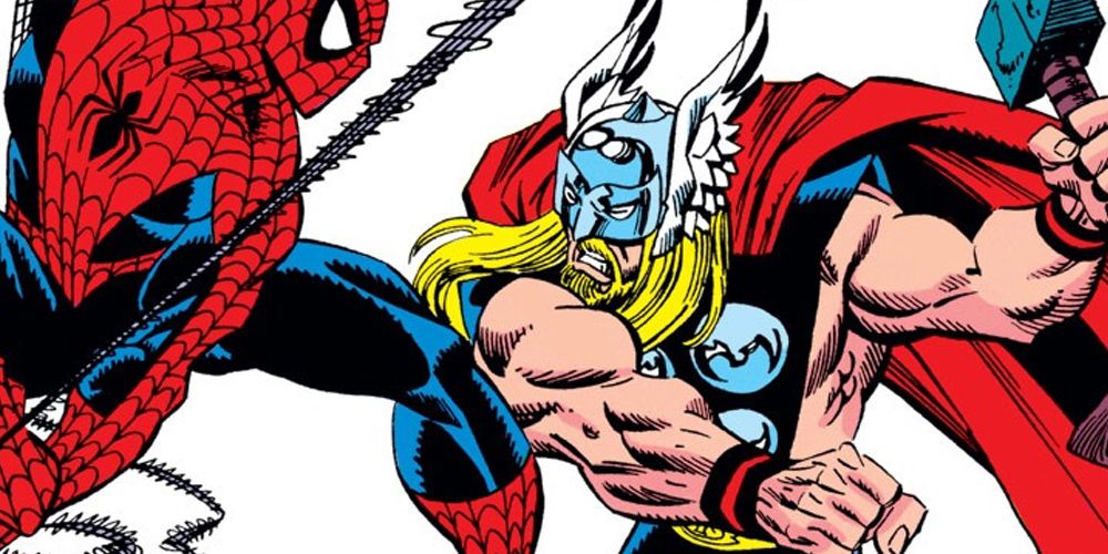 Spider-Man fights Thor in Thor (1966)