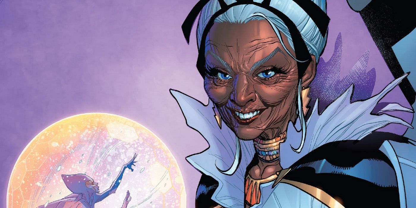 Uma versão antiga da Tempestade dos X-Men na Marvel Comics