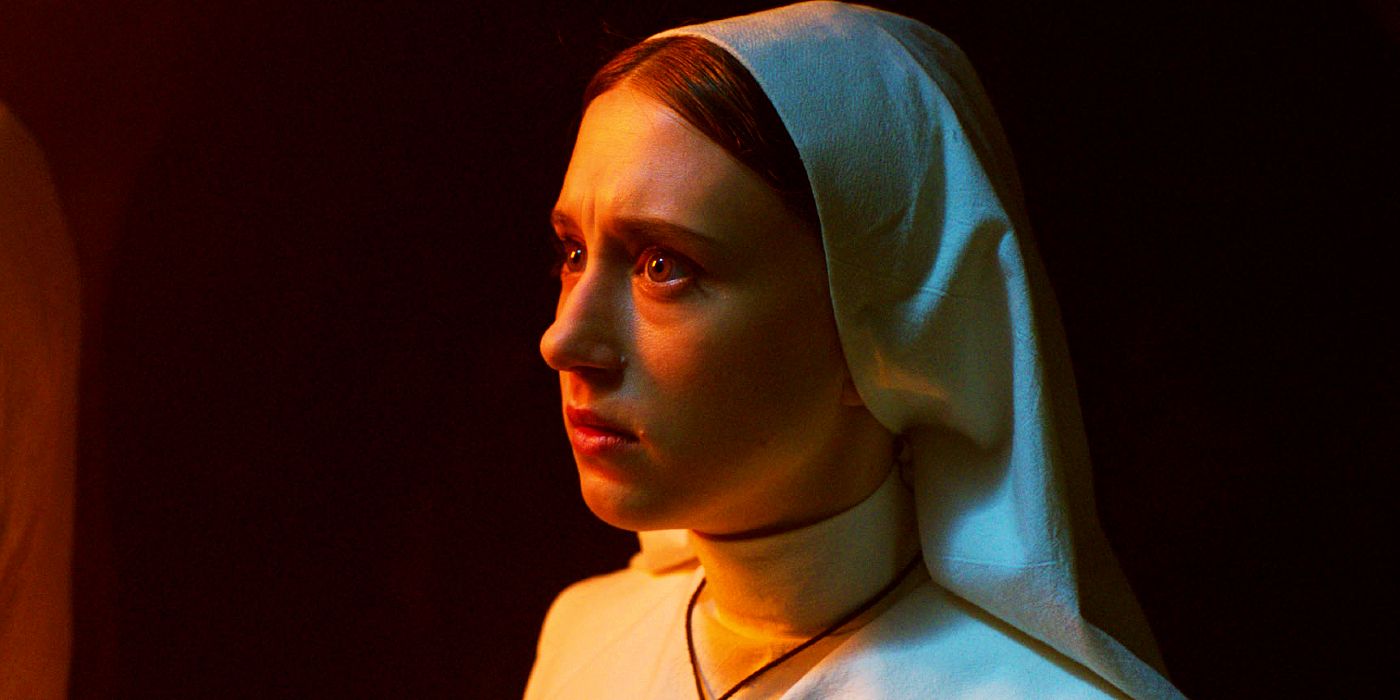 Taissa Farmiga portrays the role of Sister Irene in The Nun.