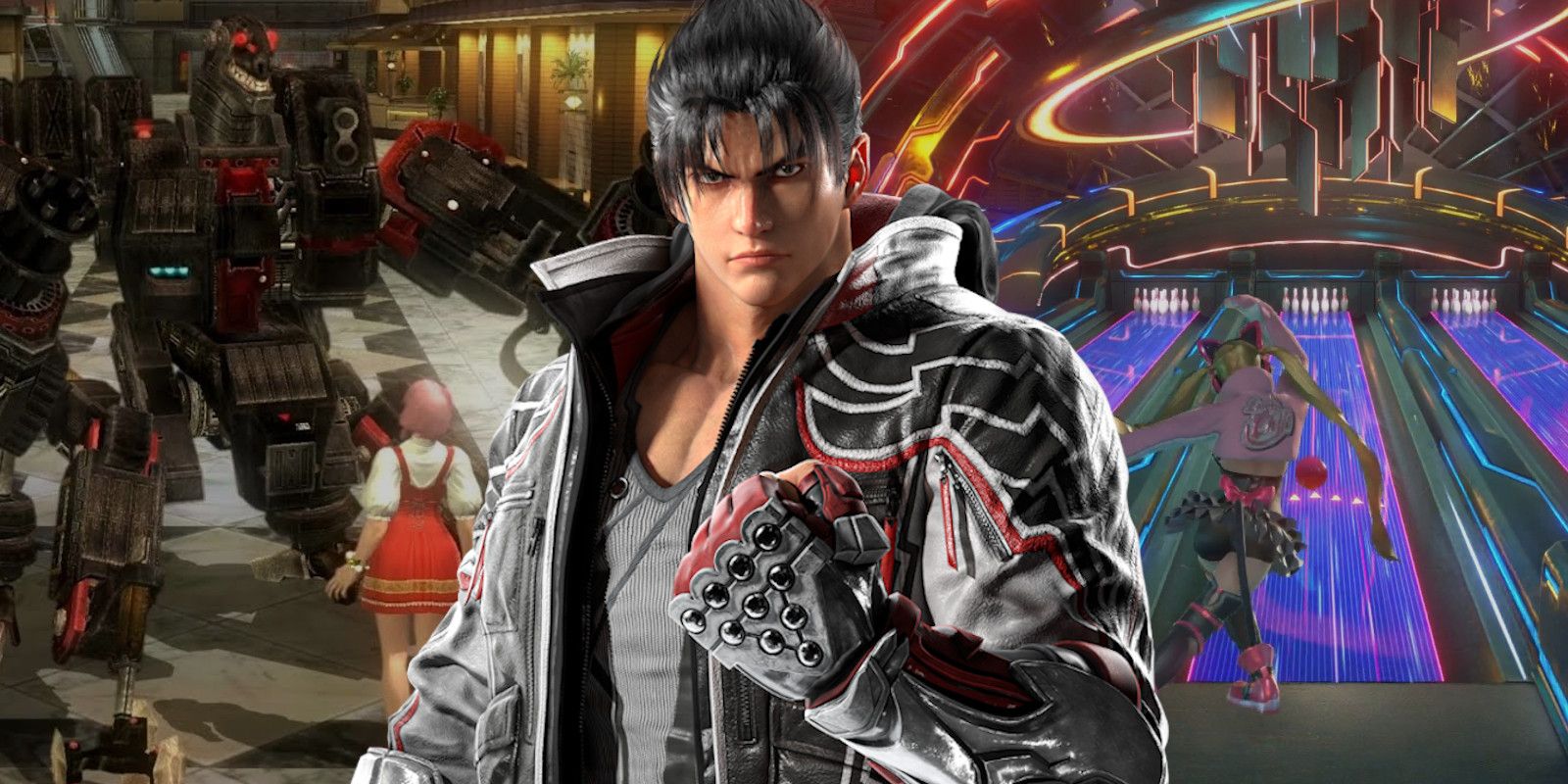 Jin Kazama from Tekken 8 and single-player modes from previous Tekken games
