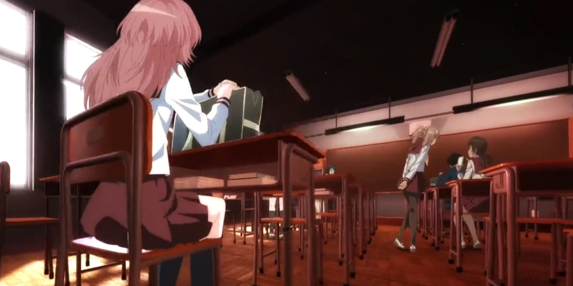 Captura de tela da sala de aula de A garota que eu gosto esqueceu os óculos