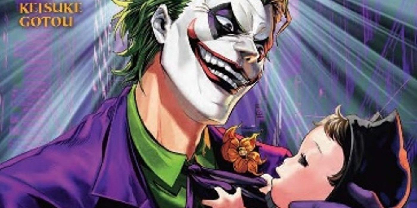The Joker holding baby Bruce Wayne in the cover of Joker One Operation Joker