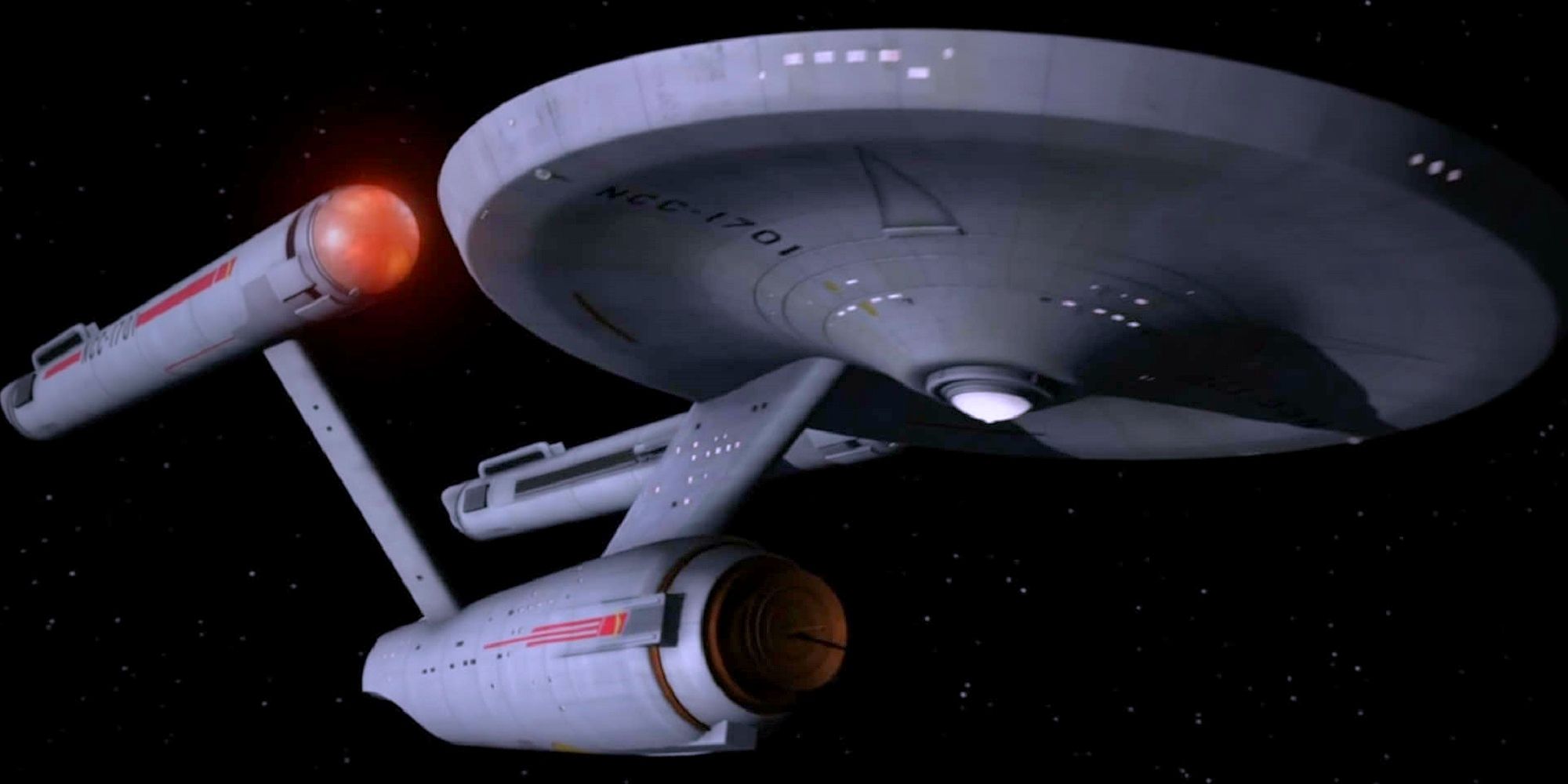 The USS Enterprise model from the CGI Remastered Star Trek The Original Series