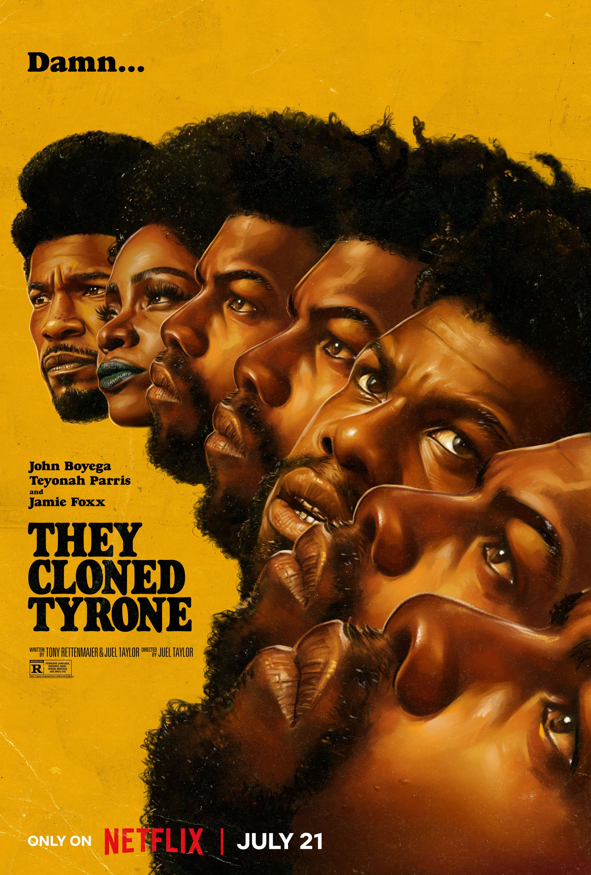 Eles clonaram o pôster do filme Tyrone