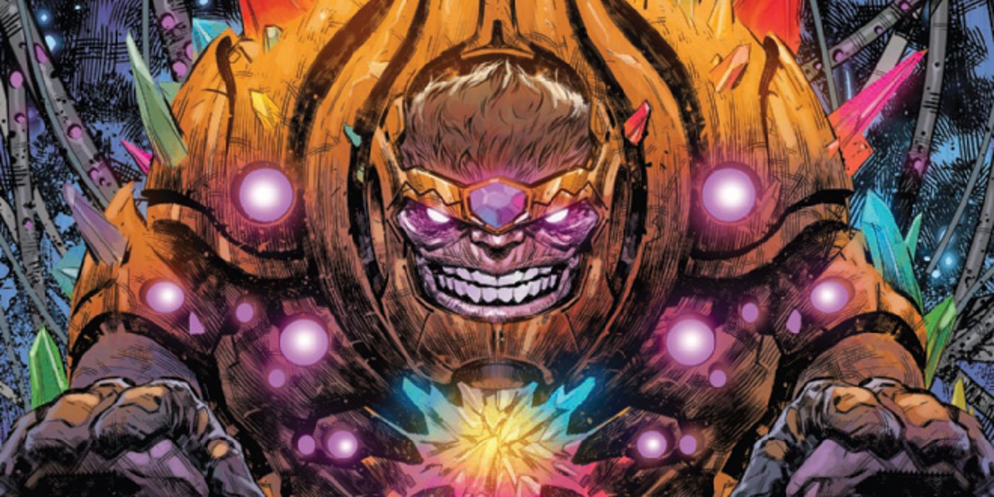 MODOK in his MYTHOS form after having combined himself with the pieces of the shattered rainbow bridge