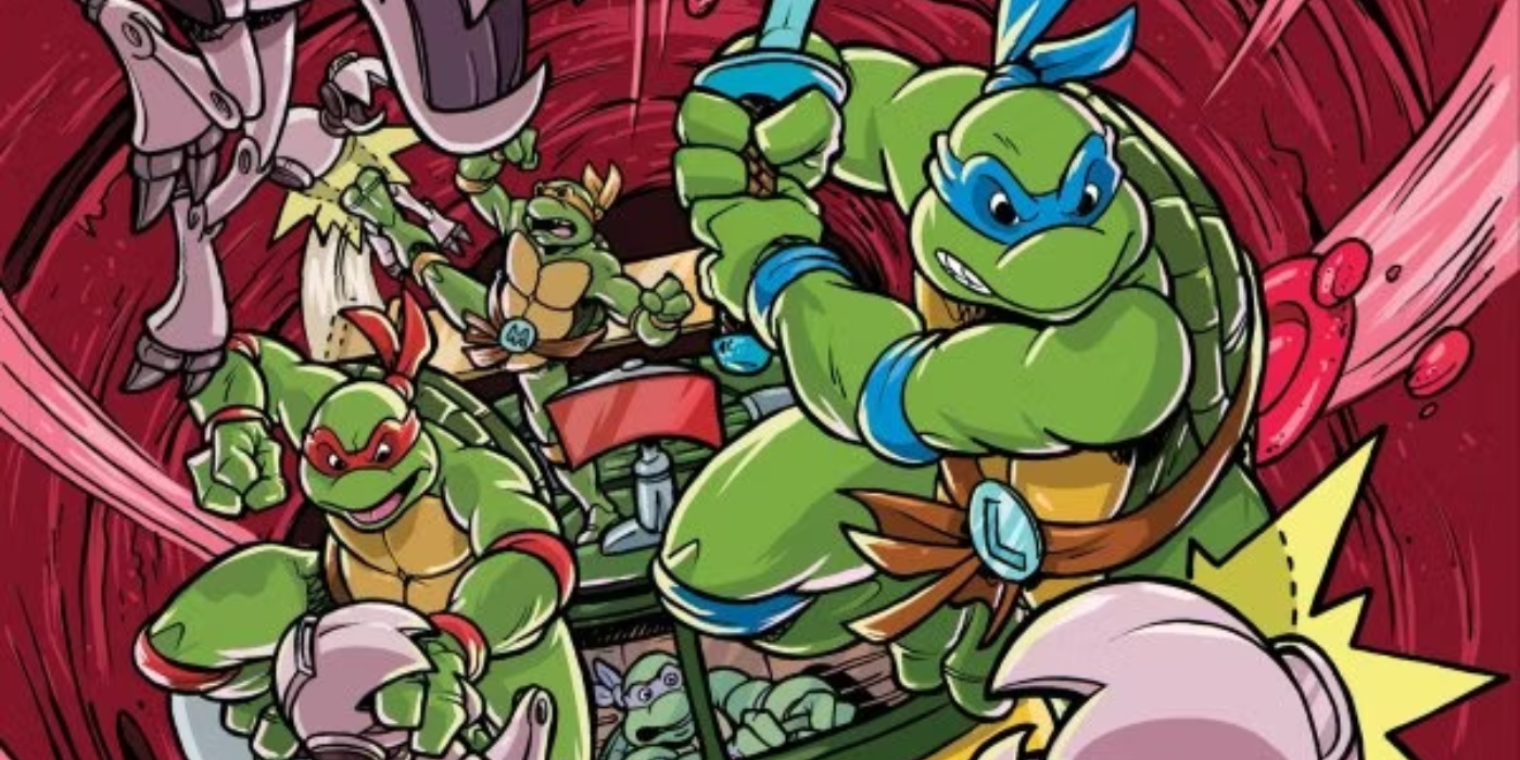 The Teenage Mutant Ninja Turtles fight off mousers in Saturday Morning Adventures