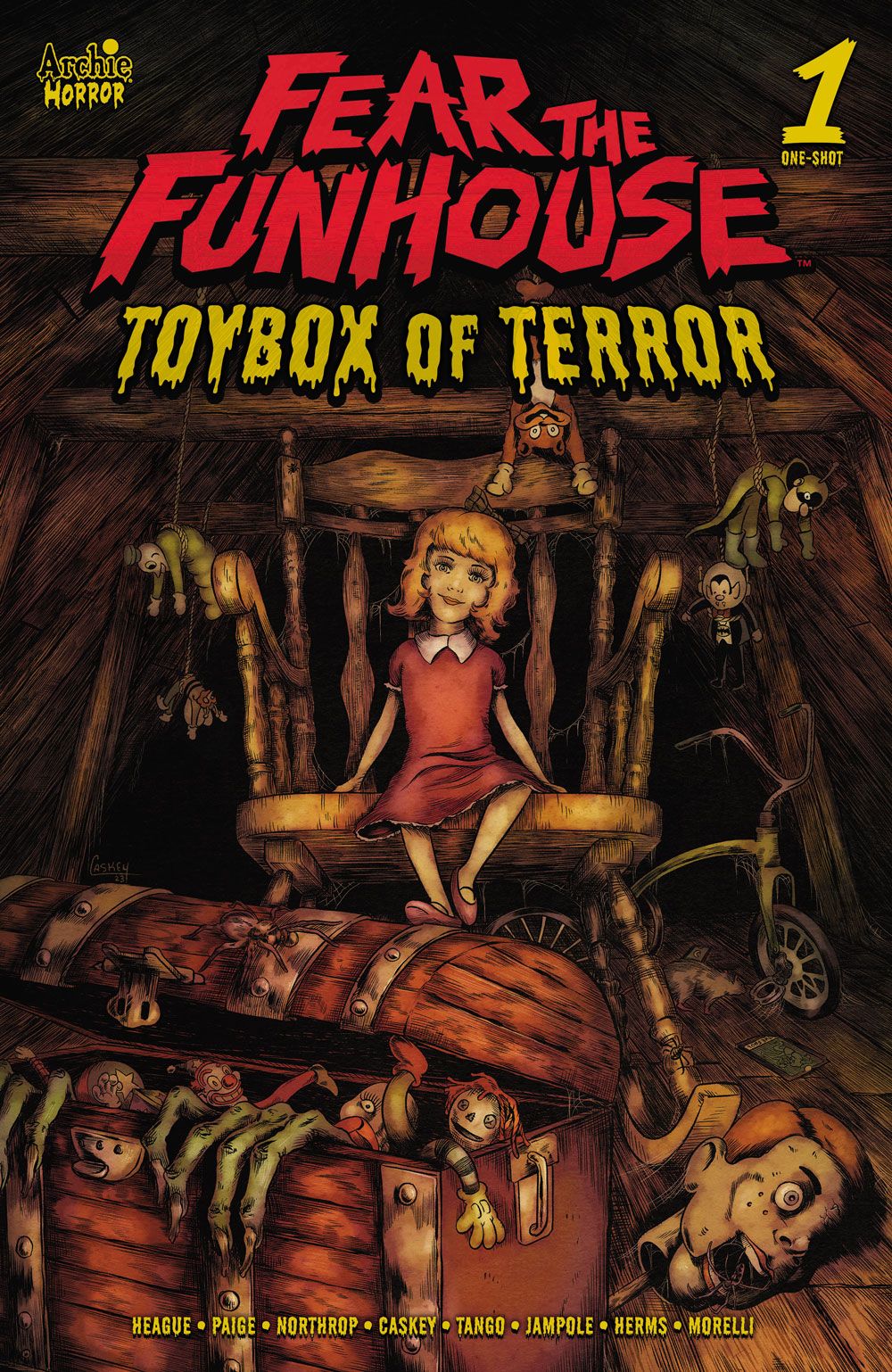 A capa principal de Fear the Funhouse: Toybox of Terror #1