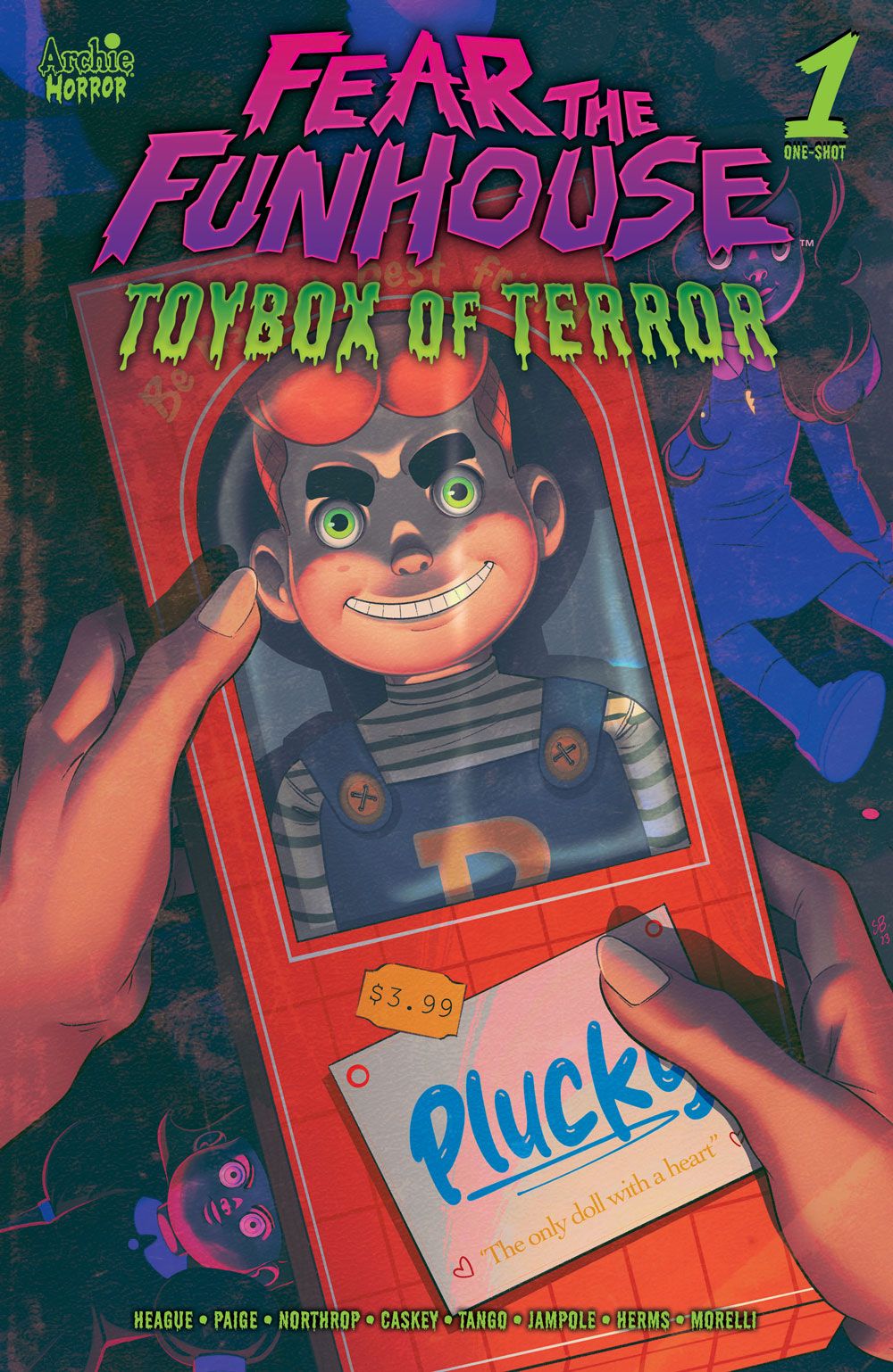 A capa variante de Fear the Funhouse: Toybox of Terror #1