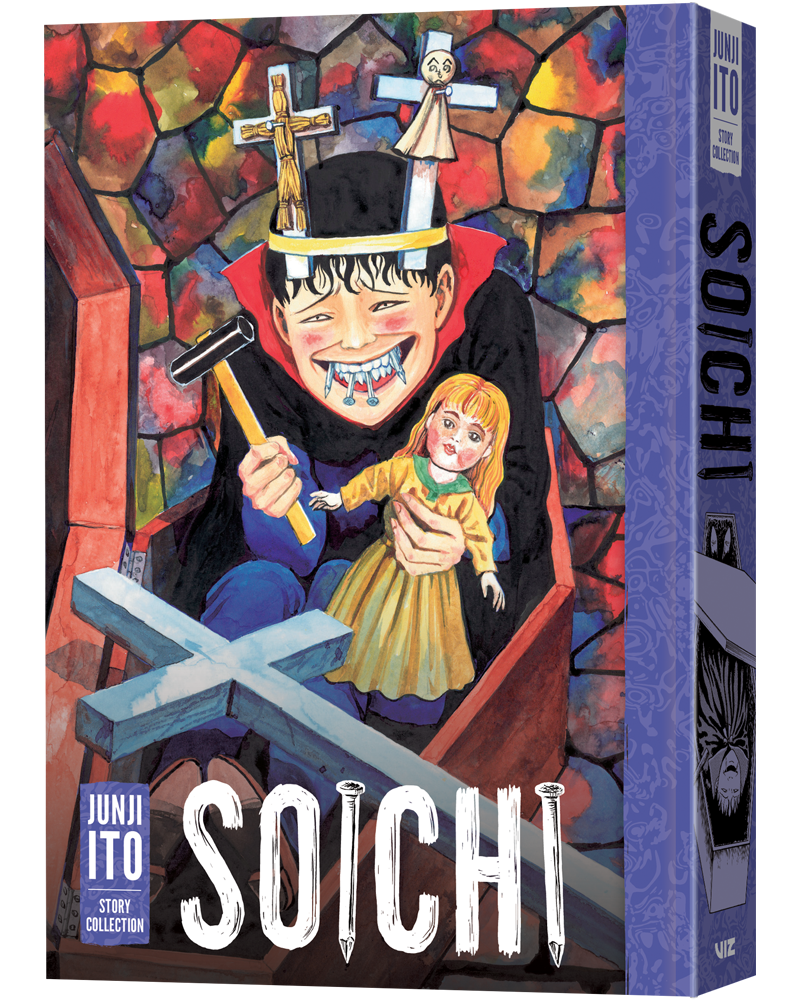 Soichi segura uma boneca vodu