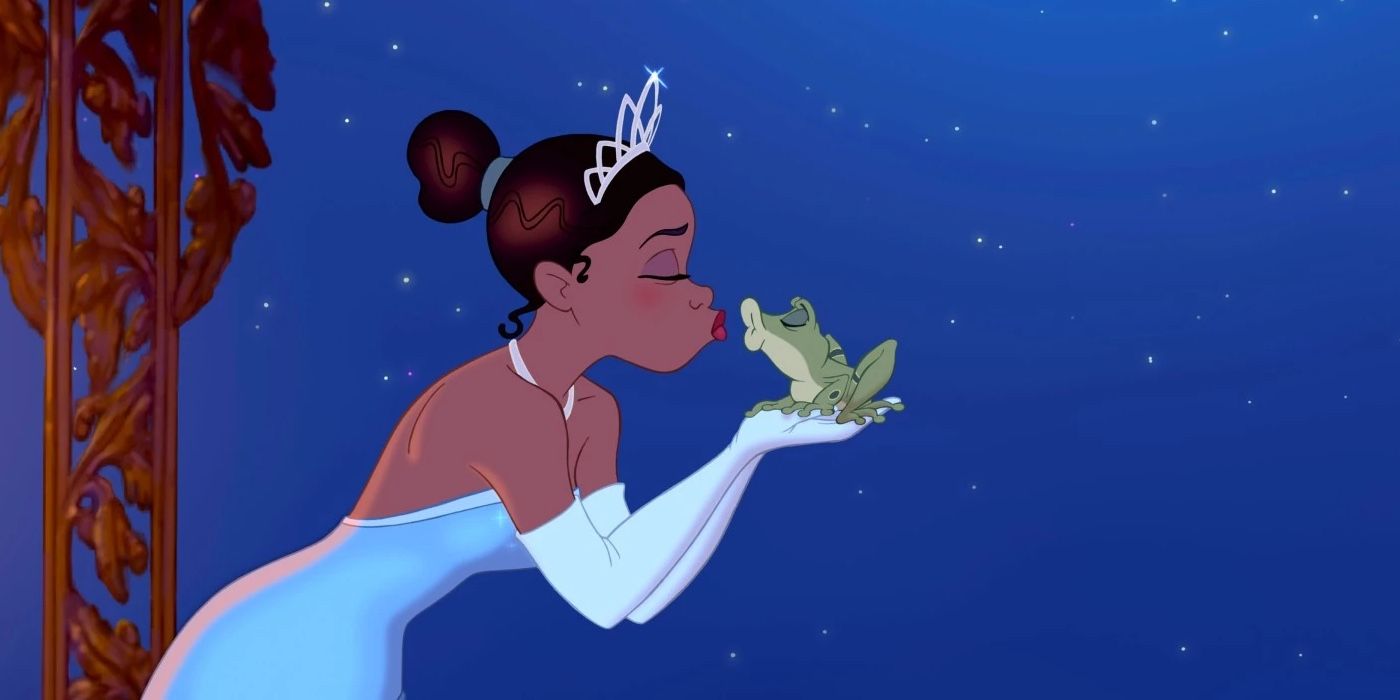 Tiana and Frog Naveen in The Princess and the Frog