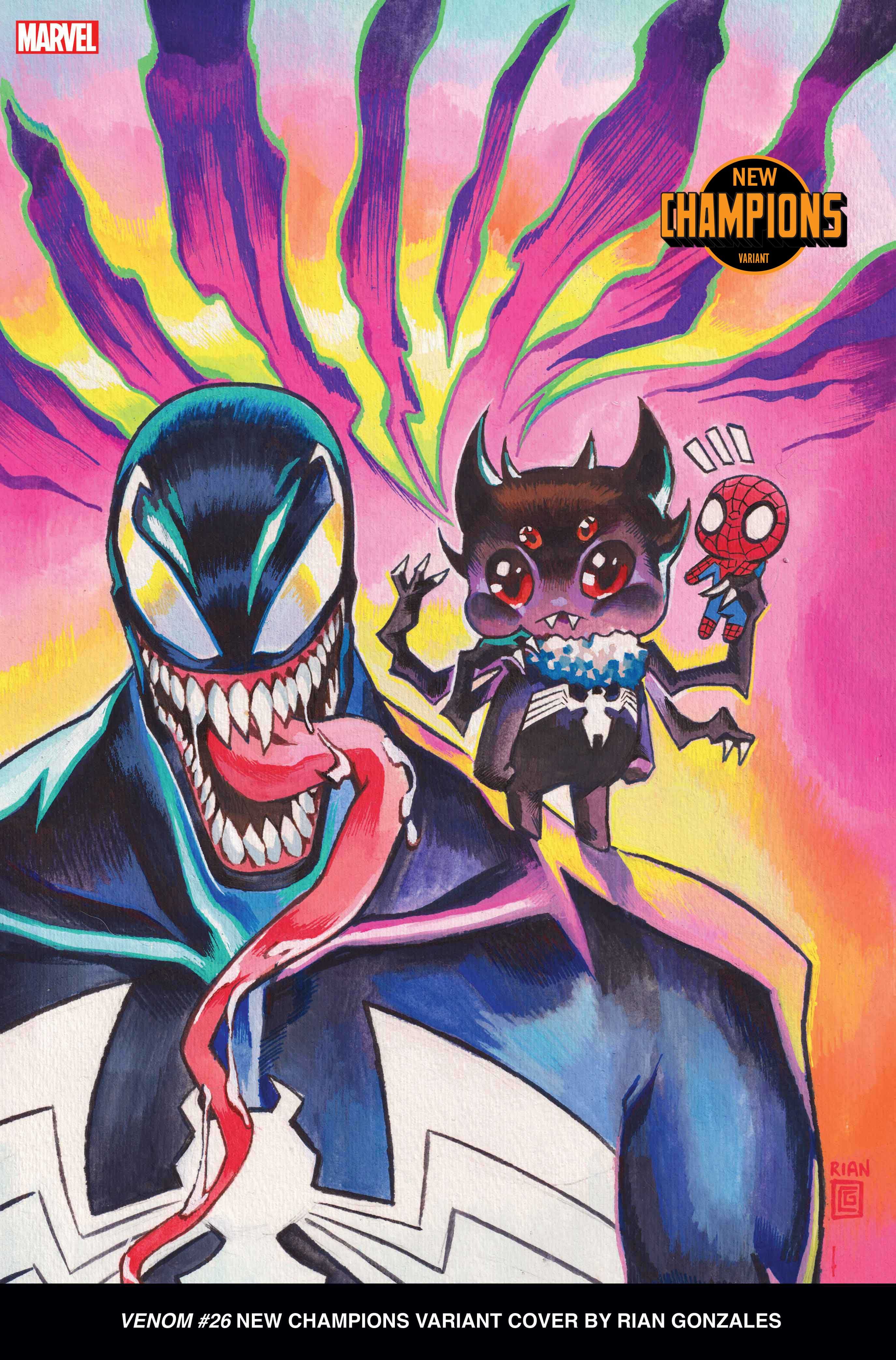 Rian Gonzales desenhou este possível companheiro para Venom em uma capa variante para Venom #26