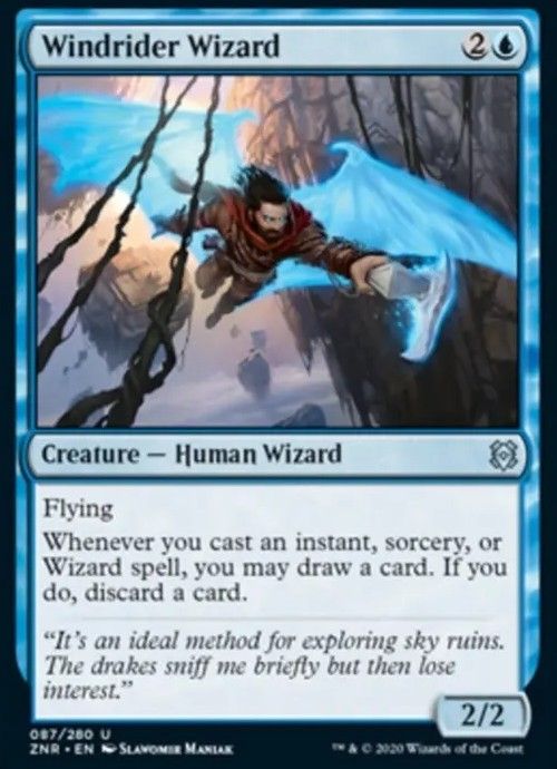 Arte de carta Windrider Wizard em Magic: The Gathering