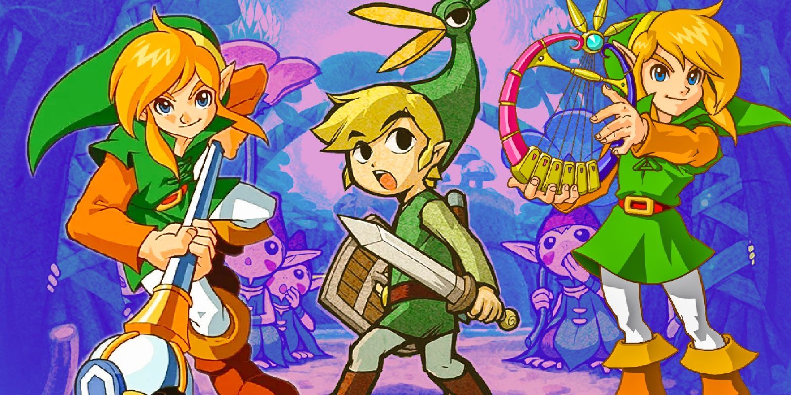 The legend of Zelda Oracle of Seasons & Ages and Minish Cap