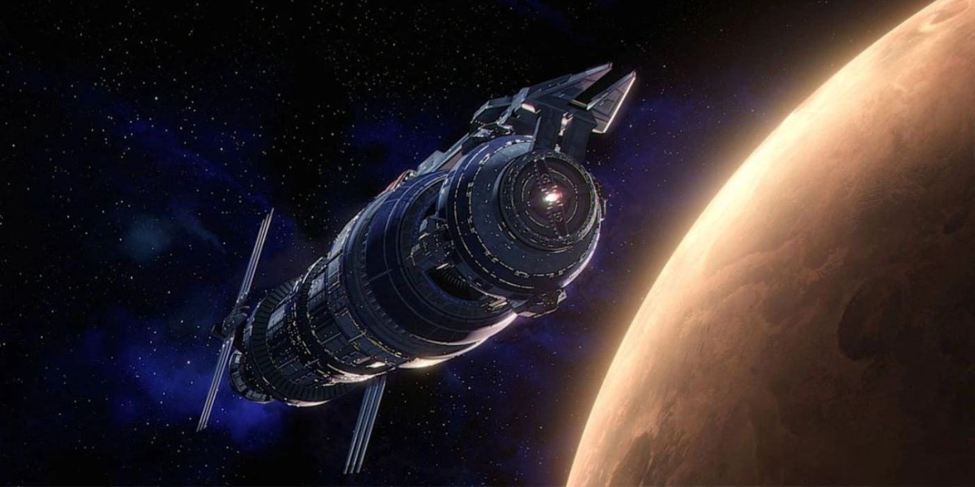 The Babylon 5 space station in Babylon 5: The Long Road Home