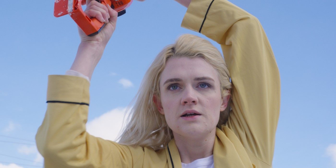 Gayle Rankin wields a chainsaw in Bad Things