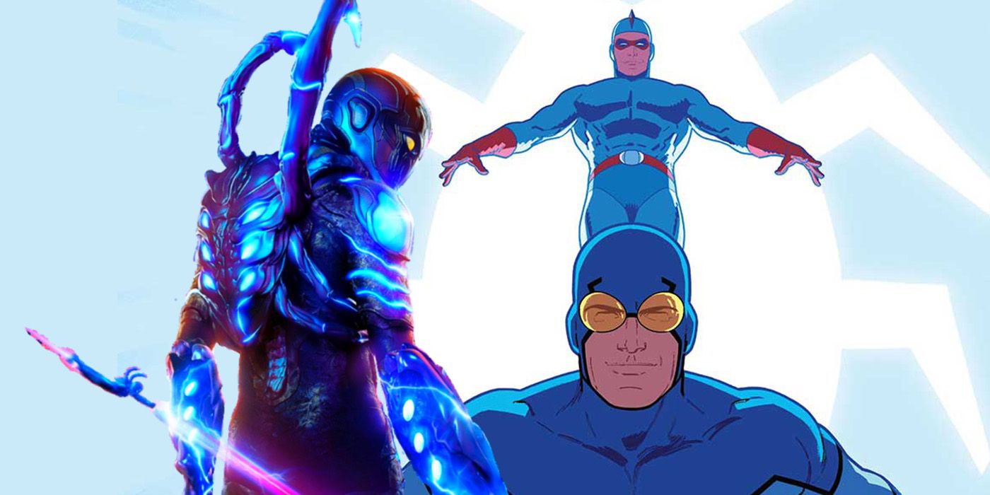 Blue Beetle movie with Dan Garrett and Ted Kord from DC Comics