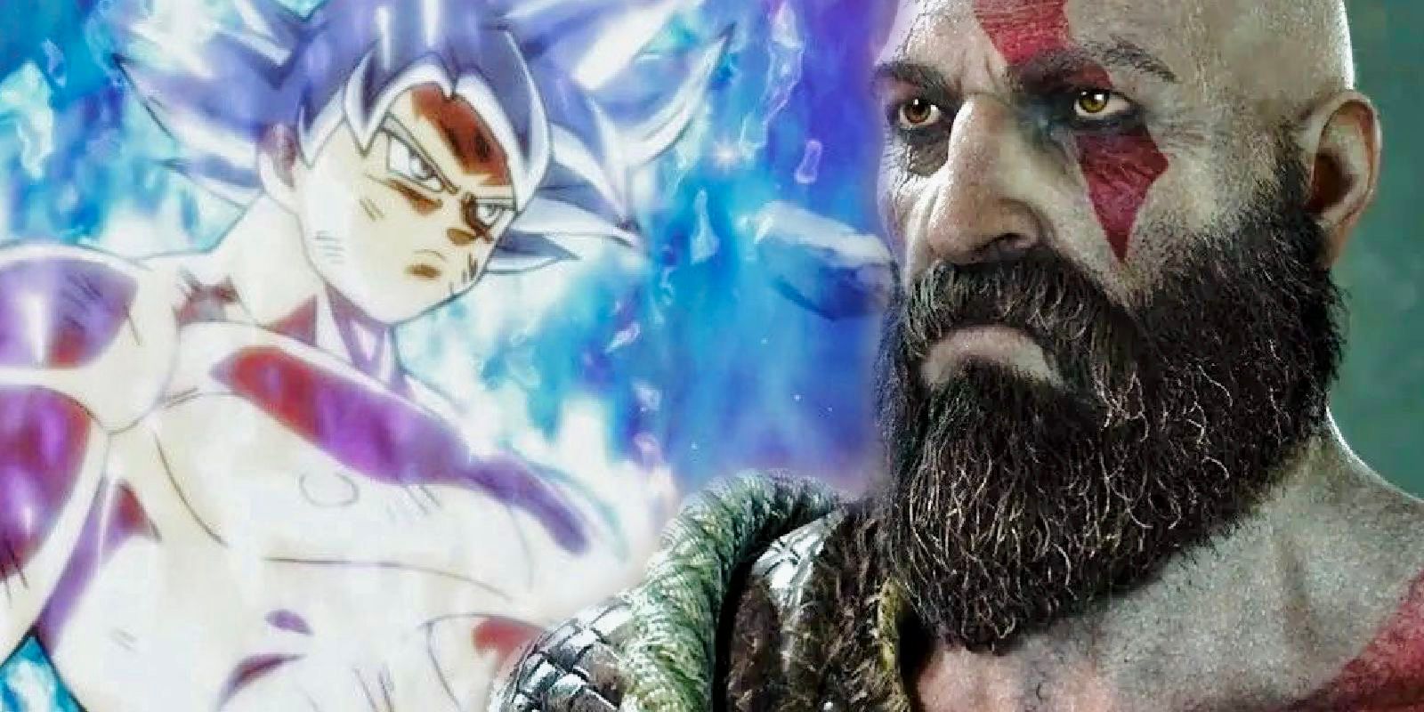 Goku from Dragon Ball and Kratos from God of War face off 