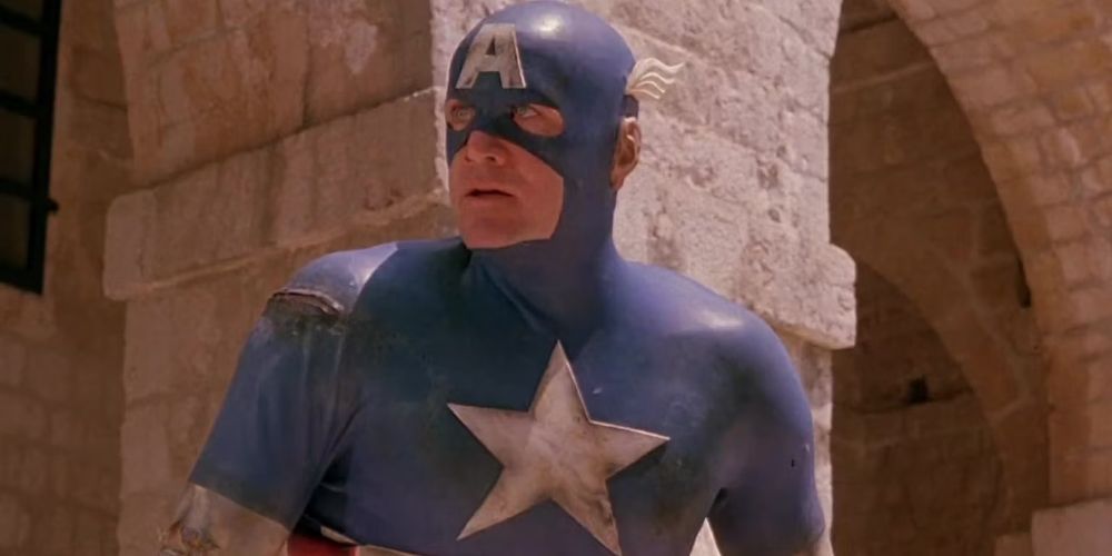 Captain America in the Captain America movie from 1990