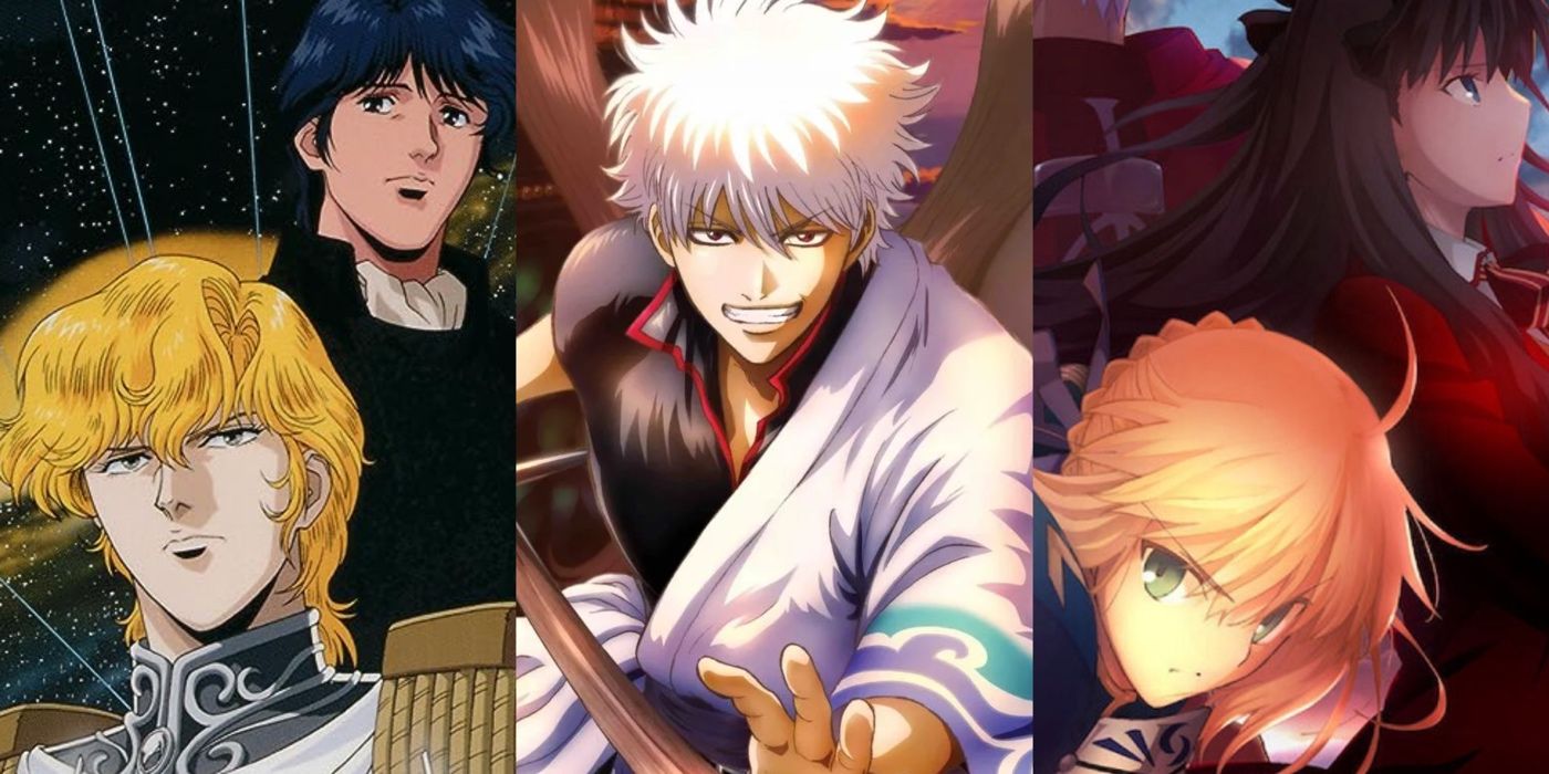 Legend of the galactic heroes, Gintama the final, and Fate/stay night