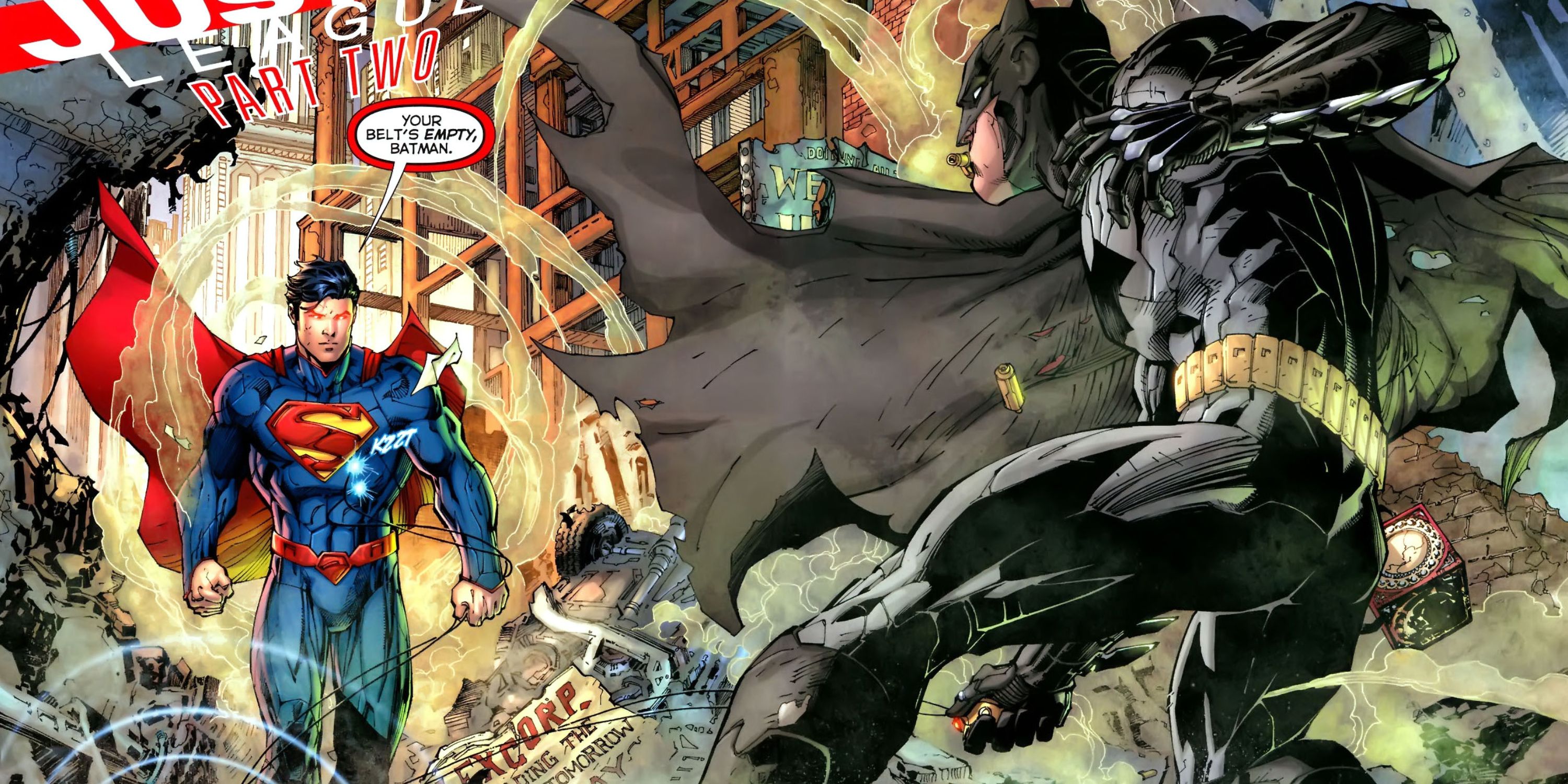 Superman and Batman's first meeting in the New 52