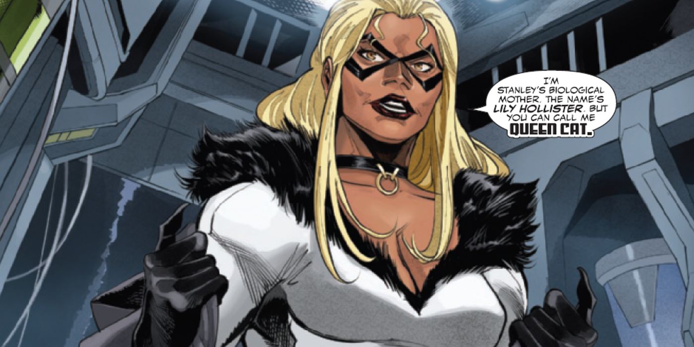 Lily Hollister revealing herself as the Queen Cat to Liz Allan as the Misery symbiote