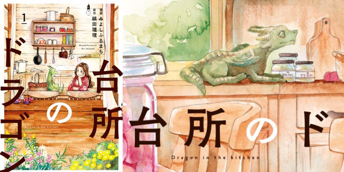 The cover of Daidokoro no Dragon, also called 