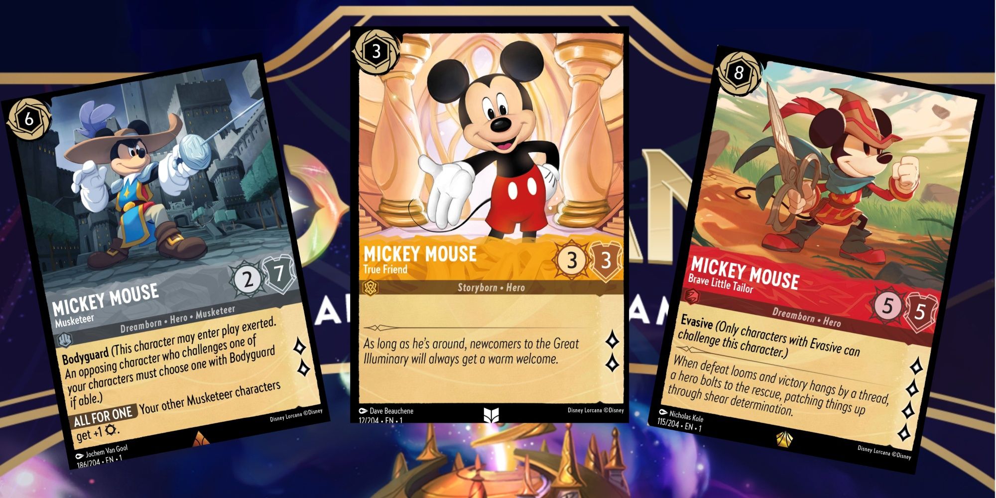 Disney Lorcana Mickey Mouse Cards Title