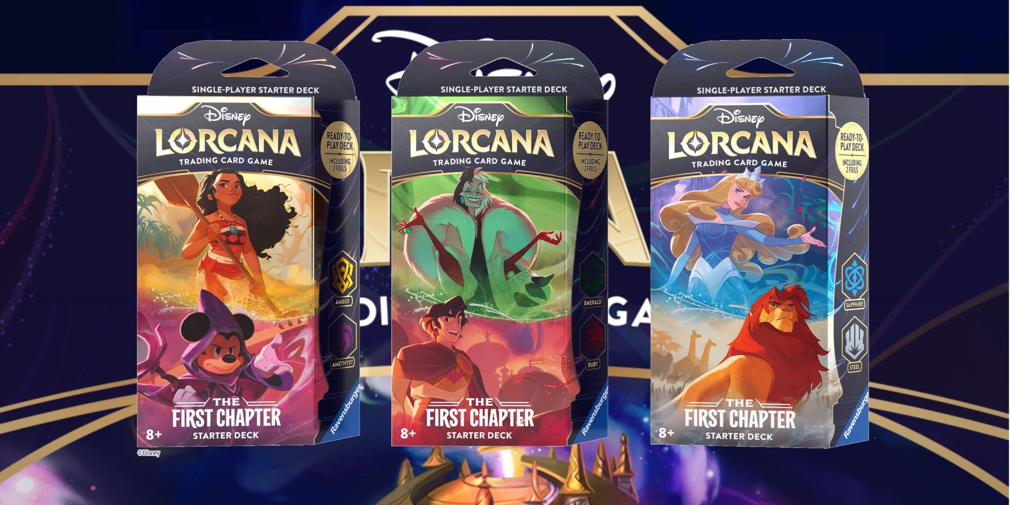 Disney Lorcana Starter Decks, The First Chapter TCG