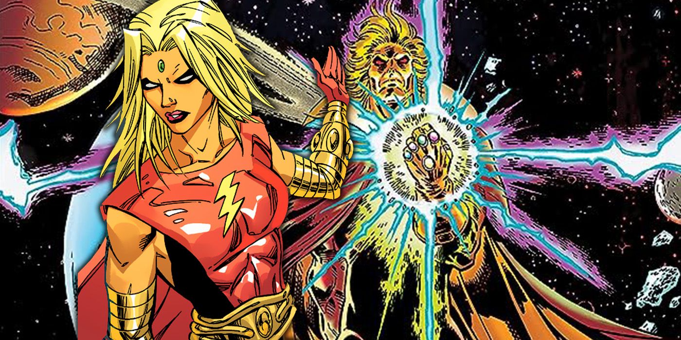 Eve and Adam Warlock in the Infinity Watch