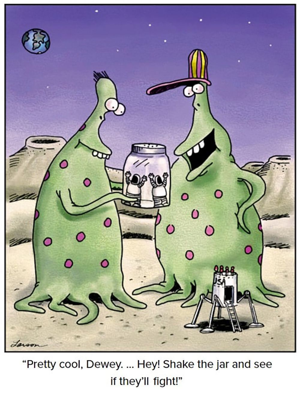 The Far Side Comic Strips Featuring Aliens, Ranked