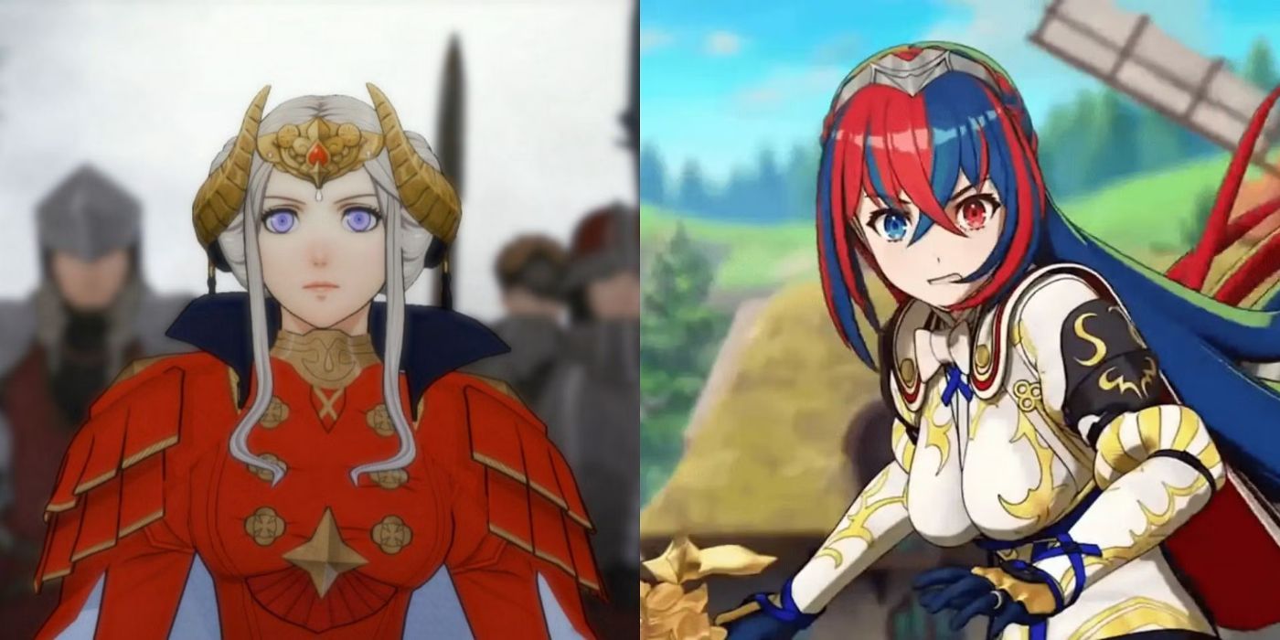 Characters from Fire Emblem Engage and Fire Emblem: Three Houses side-by-side.