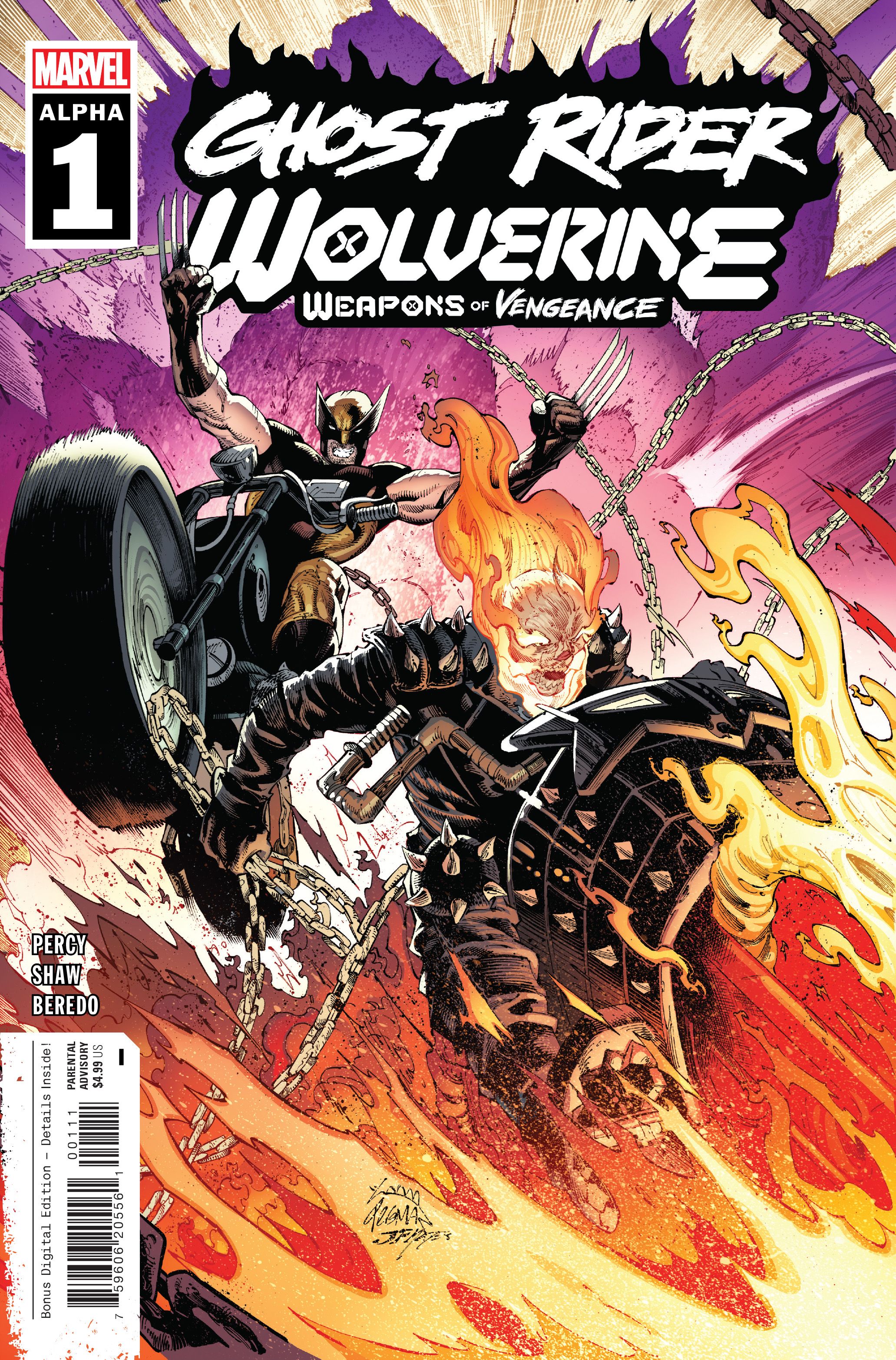 Ghost Rider Wolverine Weapons of Vengeance Alpha #1 Cover