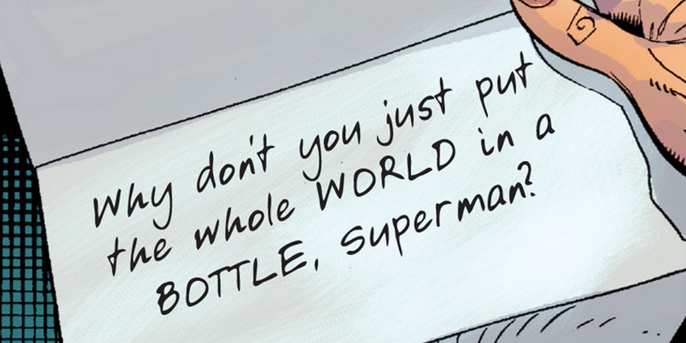 Lex Luthor's letter to Superman in DC Comics
