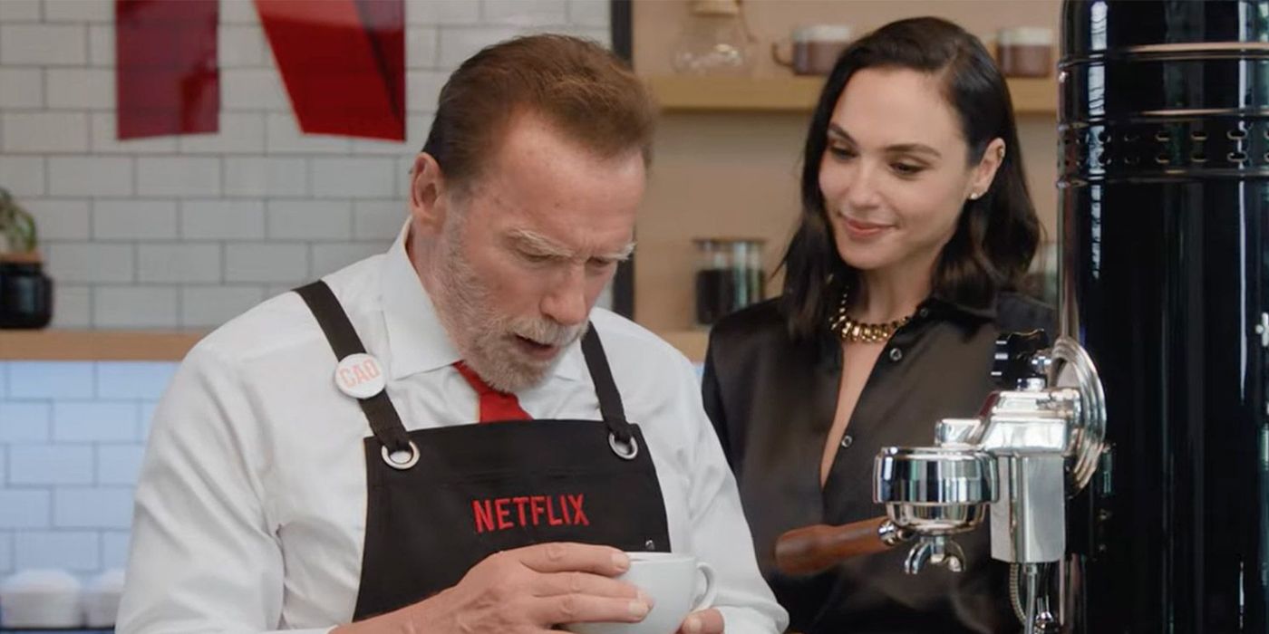 Heart of Stone Promo Sees Gal Gadot, Arnold Schwarzenegger Enjoy Some  Action-Infused Coffee