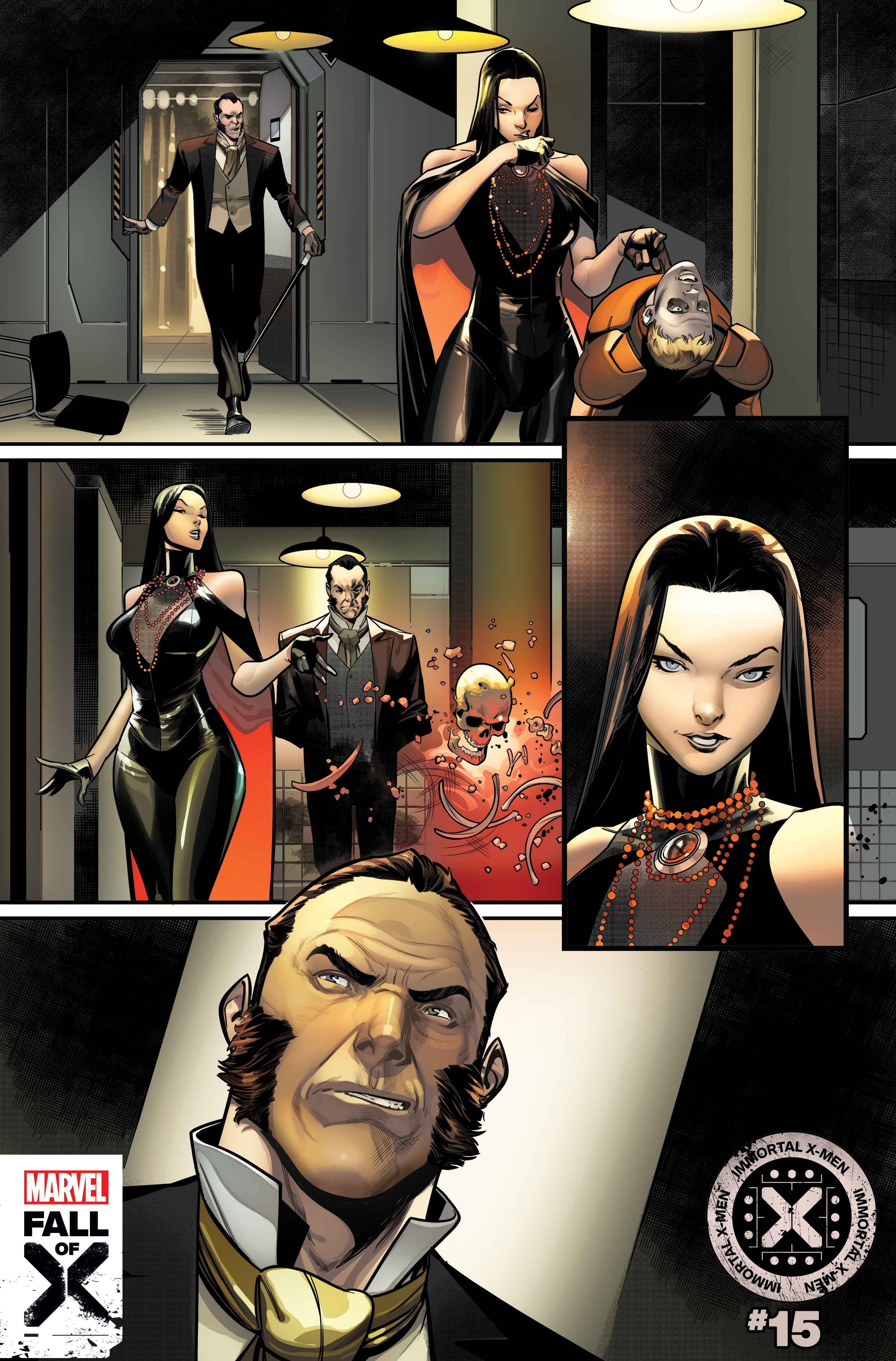 Selene and Shaw in Immortal X-Men #15