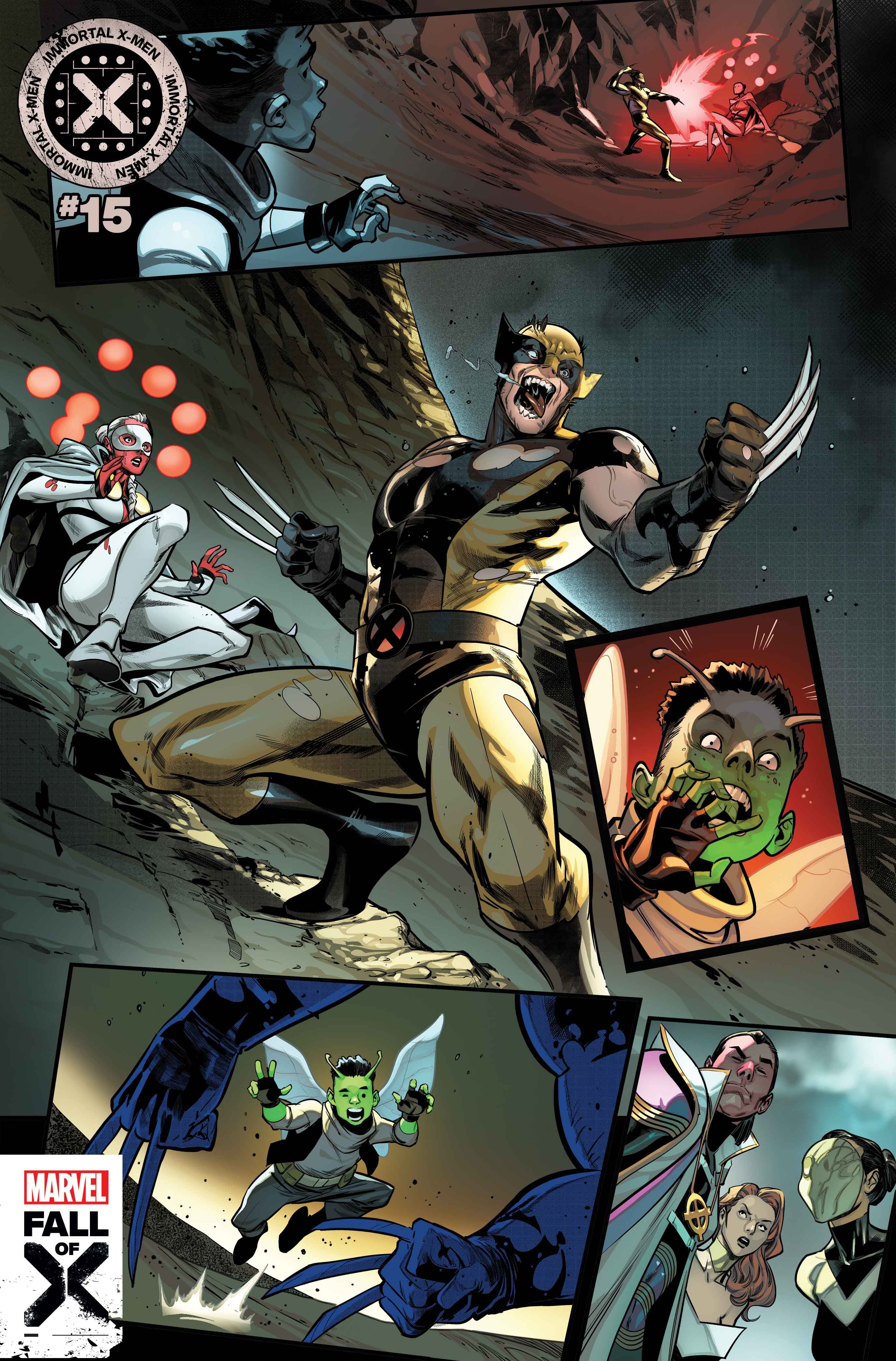 Wolverine appears in Immortal X-Men #15