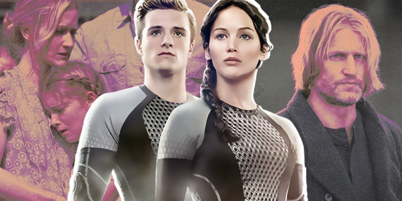 Katniss, Peeta, Haymitch, and Katniss' Family Hunger Games