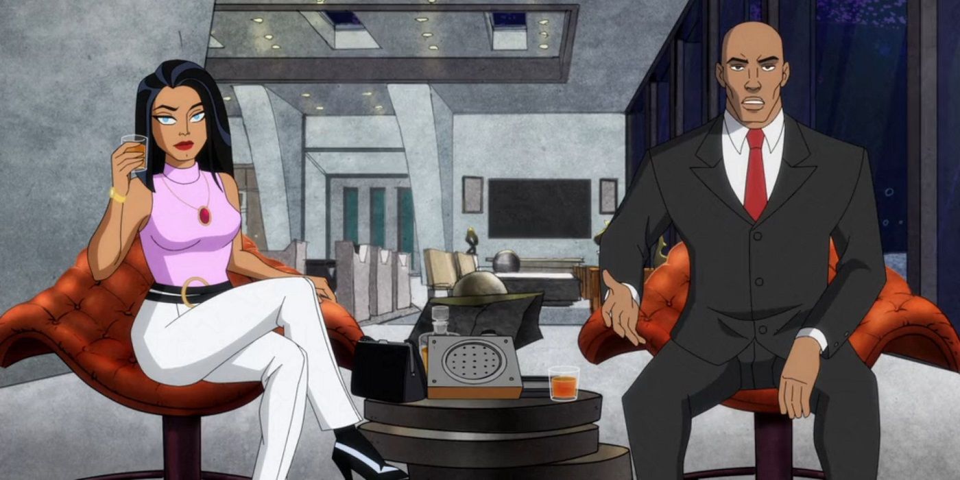 Lex Luthor e Talia al-Ghul em Harley Quinn