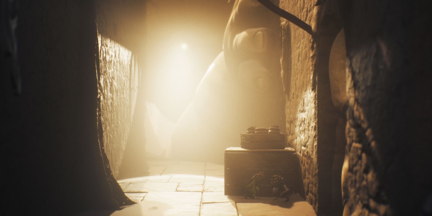 Low and Alone hide from the Monster Baby in Little Nightmares III