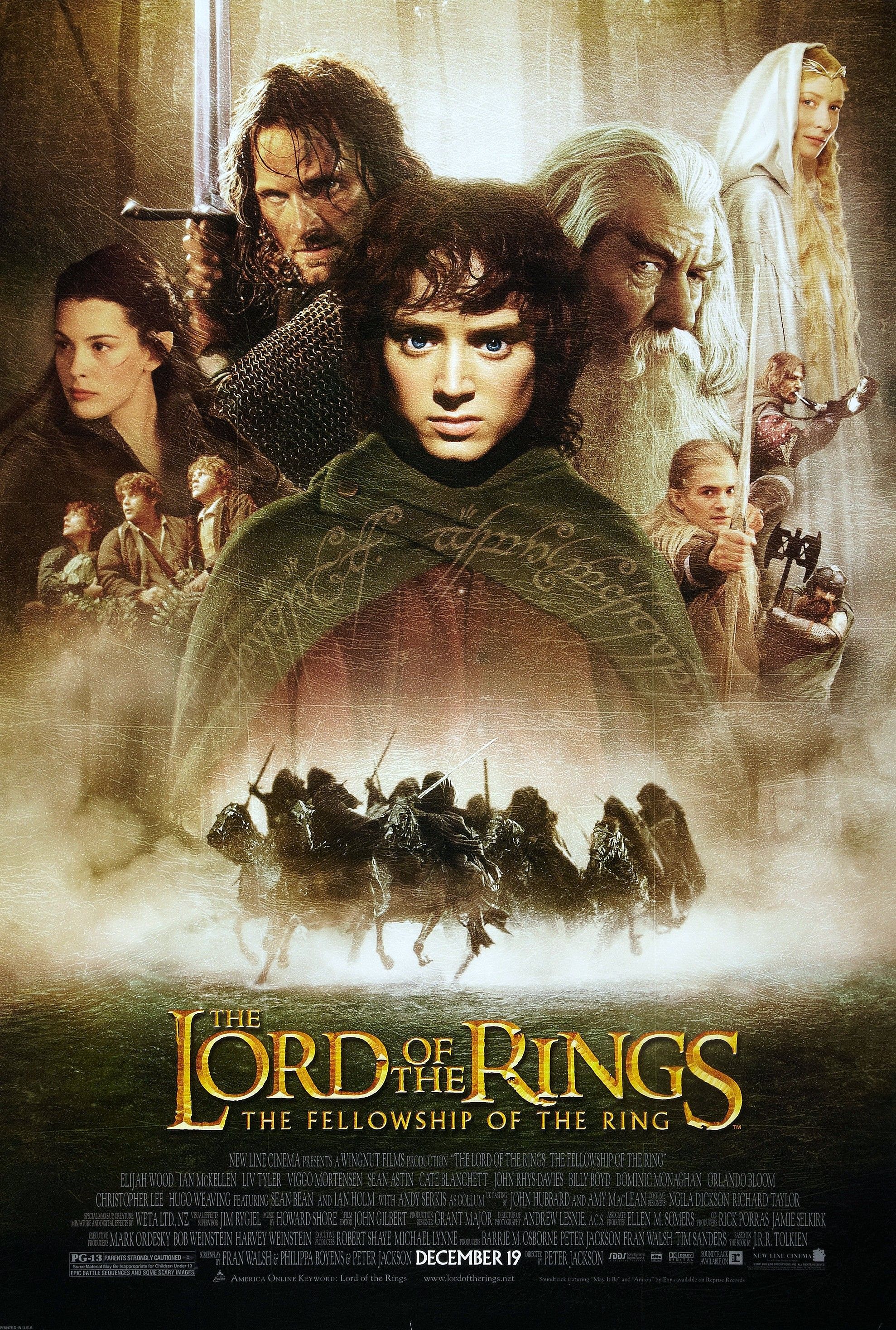 Lord of the Rings: The Fellowship of the Ring Film Poster (2001)