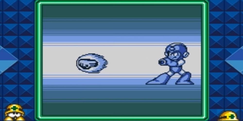 Mega Man golpea a Mega Man V