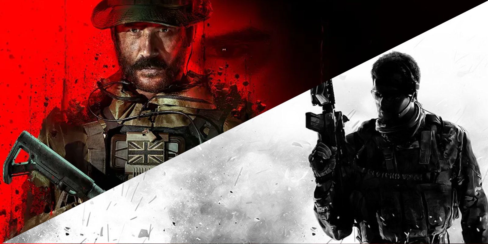 A collage of the box arts for Call of Duty: Modern Warfare III (2023) and Modern Warfare 3 (2011)