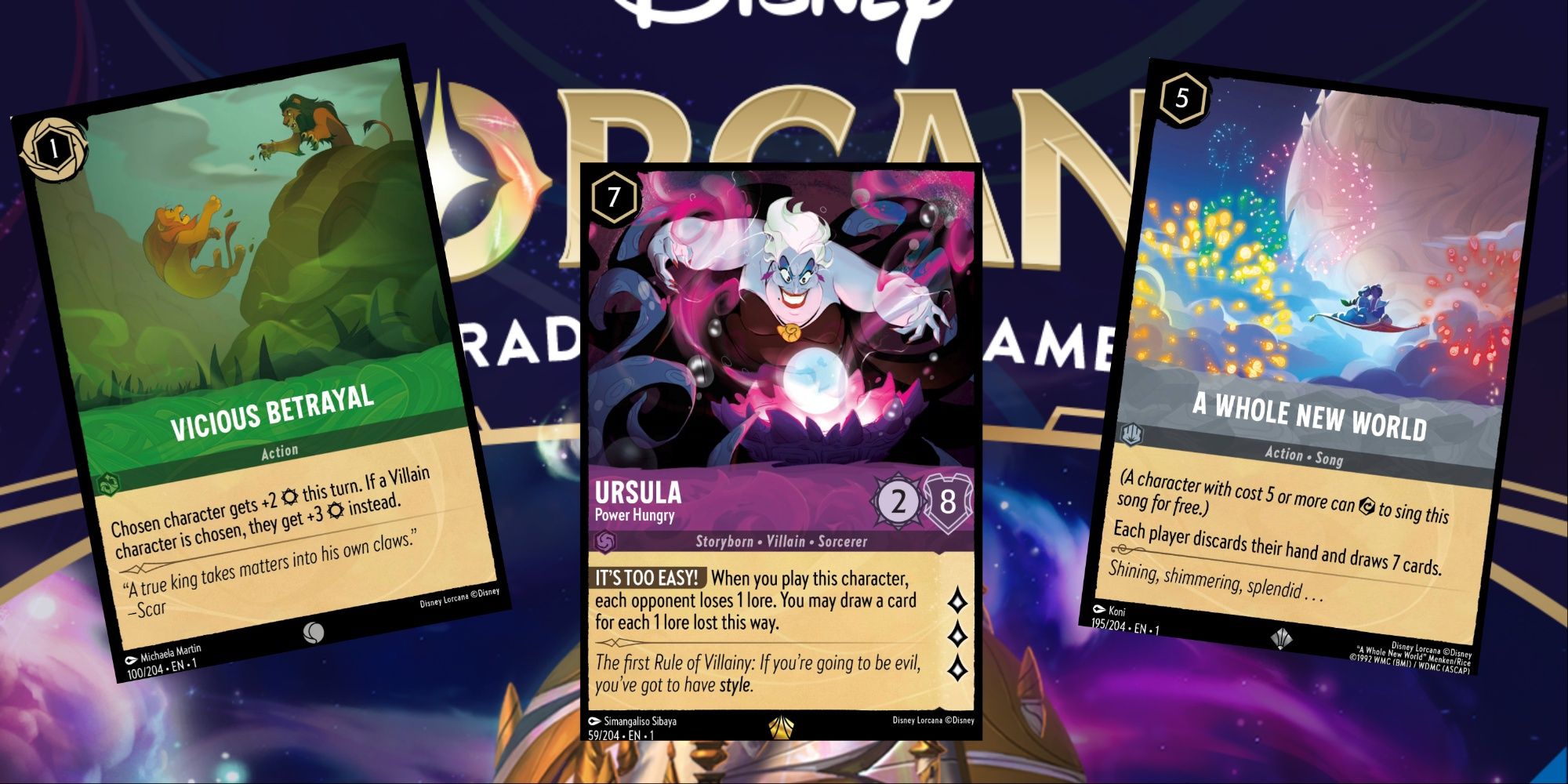 Most Flavorful Disney Lorcana Cards Title