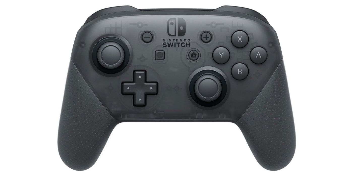 Nintendo's black Pro Controller for the Nintendo Switch.