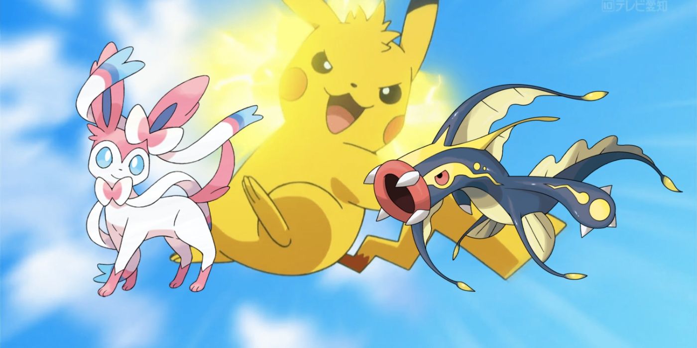 Pokemon type matchups explained, with Sylveon, Pikachu and Eelektross